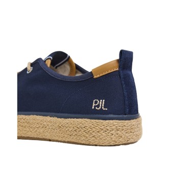 Pepe Jeans Zapatillas de piel Port Tourists marino