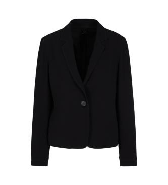 Armani Exchange Blazer noir dstructur  coupe unique