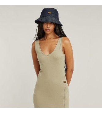 G-Star Asymmetrisk kjole med taupe-lynls