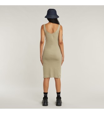 G-Star Asymmetrisk kjole med taupe-lynls