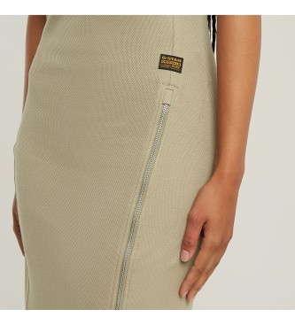 G-Star Asymmetrisk kjole med taupe-lynls