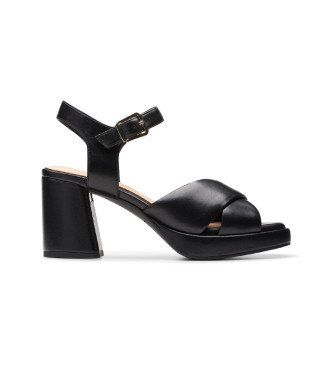 Clarks Ritzy75 Rae sapatos de couro preto