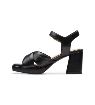 Clarks Ritzy75 Rae sapatos de couro preto
