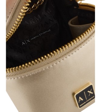 Armani Exchange Goldene Mini-Handtasche