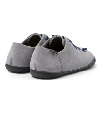 Camper Baskets Peu en cuir gris