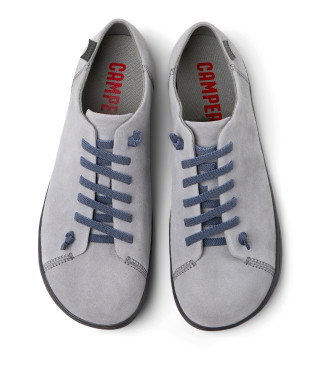 Camper Baskets Peu en cuir gris