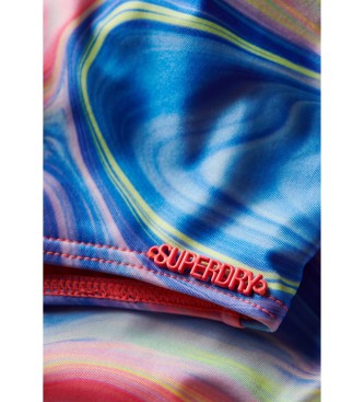Superdry Fato de banho estampado com costas decotadas multicoloridas