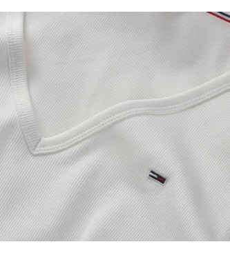 Tommy Jeans Essential white V-neck T-shirt