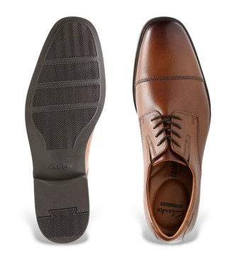 Clarks Scarpe in pelle marrone Tilden Cap