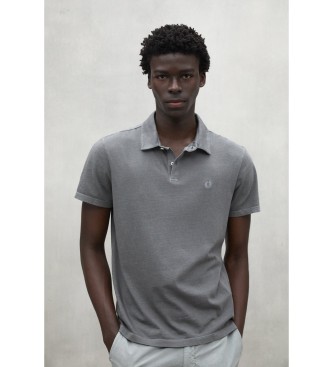 ECOALF Graues Poloshirt Theo