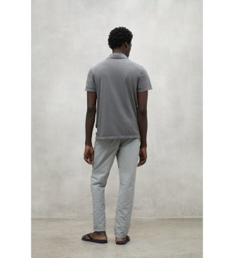 ECOALF Graues Poloshirt Theo