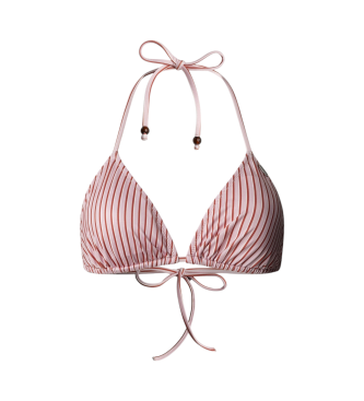 Pepe Jeans Bikini top in lightweight stretch fabric pink