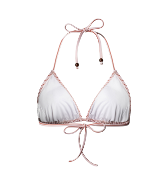 Pepe Jeans Bikini top in lightweight stretch fabric pink