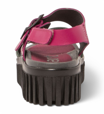 Art 1578 sandali Brighton in pelle rosa e verde