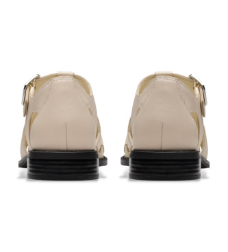 Clarks Sandales en cuir Hana Sun blanc cass