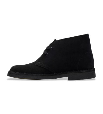Clarks Desert leather ankle boots black