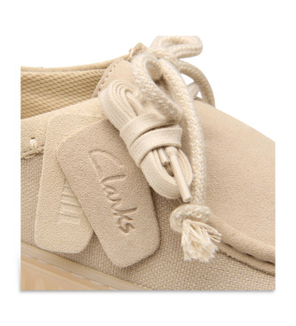 Clarks Scarpe Torhill Lo in pelle bianca