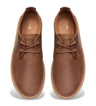 Clarks Scarpe basse Clarkwood in pelle marrone