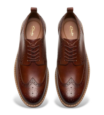 Clarks Scarpe Aldwin Limit in pelle marrone
