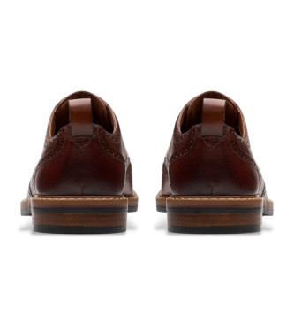 Clarks Scarpe Aldwin Limit in pelle marrone