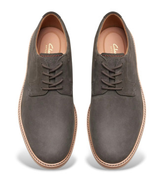 Clarks Scarpe Atticus LTLace in pelle grigio scuro