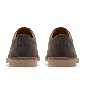 Clarks Scarpe Atticus LTLace in pelle grigio scuro