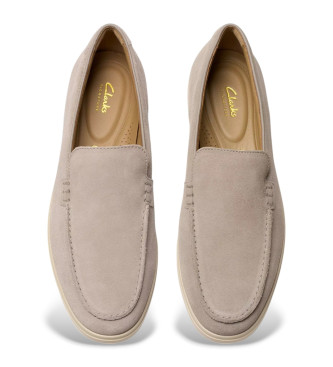 Clarks Mocassini Torford Easy in pelle grigia