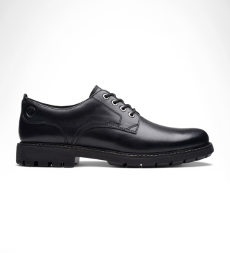 Clarks Batcombe Tie sapatos de couro preto