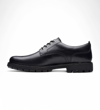Clarks Batcombe Tie sapatos de couro preto