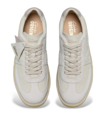 Clarks Off-white Tor 80 Turnschuhe aus Leder 