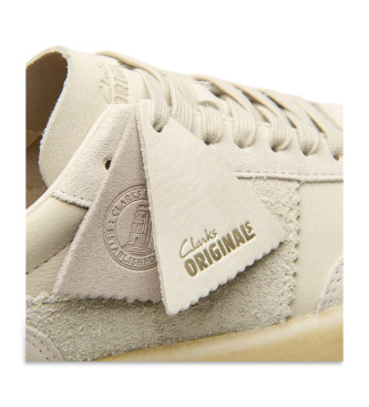 Clarks Off-white Tor 80 Turnschuhe aus Leder 