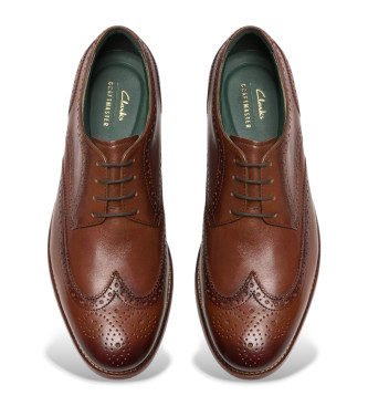 Clarks Scarpe in pelle marrone CraftJames Tip