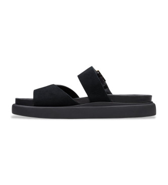 Clarks Aristella Mule sandlias de couro preto
