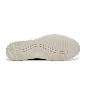 Clarks Scarpe da barca in pelle marrone Bratton