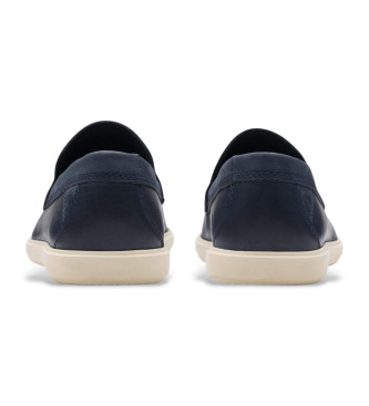 Clarks Mocassini Bratton in pelle blu navy