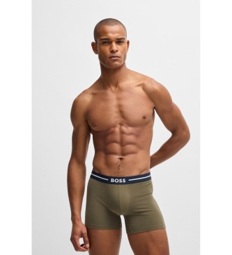 BOSS Confezione da 3 boxer Bold in blu, blu navy e verde