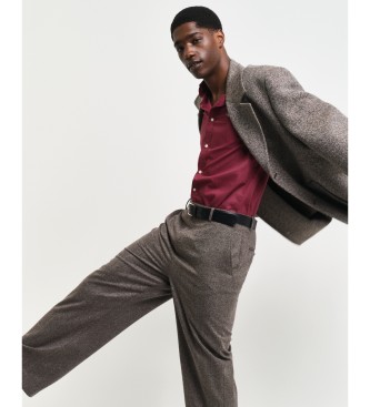 Gant Koszula Slim Fit Poplin w kolorze bordowym