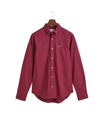 Gant Koszula Slim Fit Poplin w kolorze bordowym