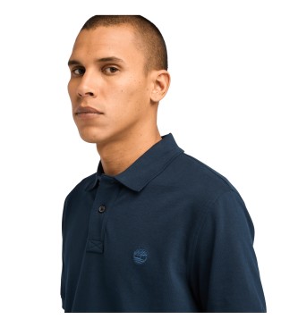 Timberland Millers River navy short sleeve piqu polo shirt