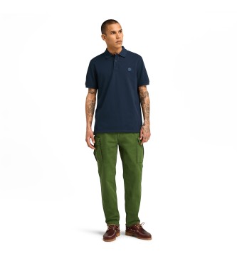Timberland Millers River navy short sleeve piqu polo shirt