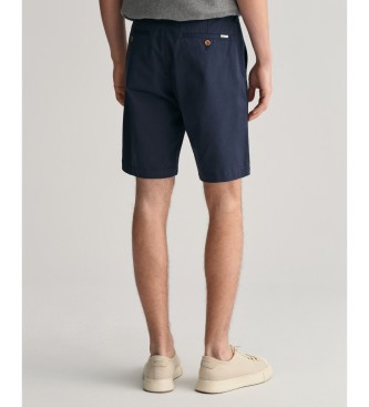 Gant Cales de sarja azul-marinho Slim Fit