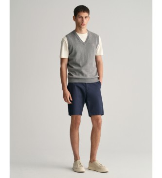 Gant Cales de sarja azul-marinho Slim Fit