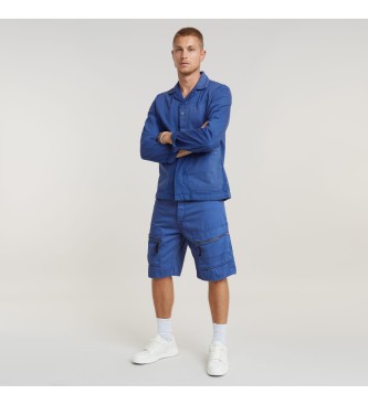 G-Star Denim Cargo ohlapne bermuda kratke hlače modre barve