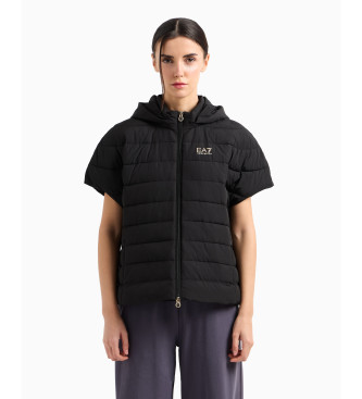 EA7 Nylon Jas met capuchon Core Lady Zwart
