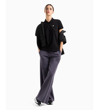 EA7 Nylon Jas met capuchon Core Lady Zwart