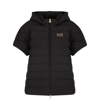 EA7 Nylon Jas met capuchon Core Lady Zwart