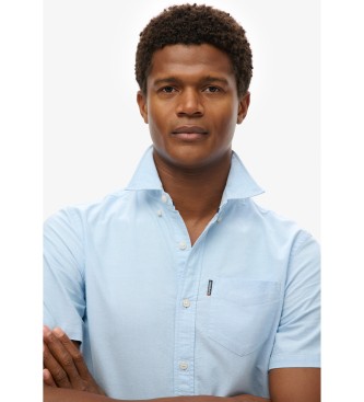 Superdry Blaues Oxford-Hemd