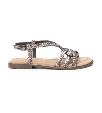 Carmela Silver leather sandals 162388