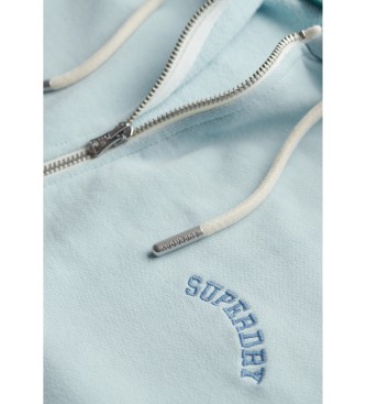 Superdry Kapuzensweatshirt mit regulierbaren rmeln, Reiverschluss und blauem Esssential-Logo