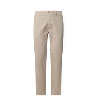 Pepe Jeans Pantaln chino en popeln de algodn beige